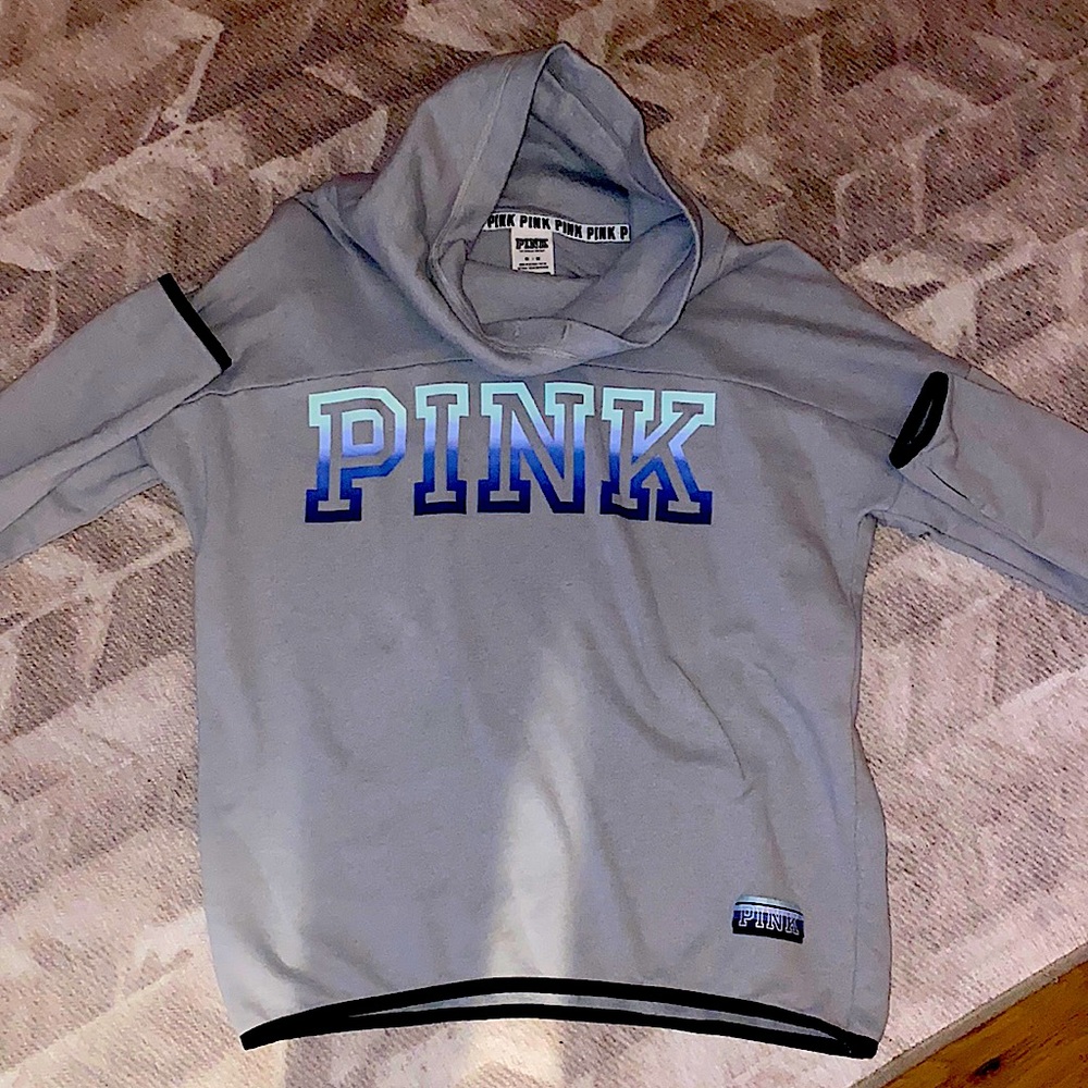 Cute, soft, grey and blue pink jacket